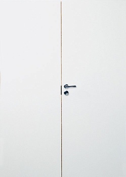 фото ответная часть белой гладкой двери swedoor by jeld-wen easy 201 6х21