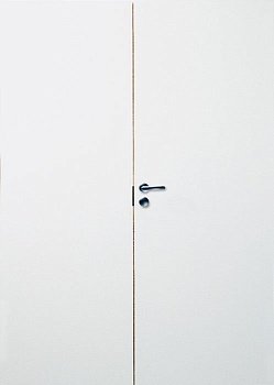 фото ответная часть белой гладкой двери swedoor by jeld-wen easy 201 6х21