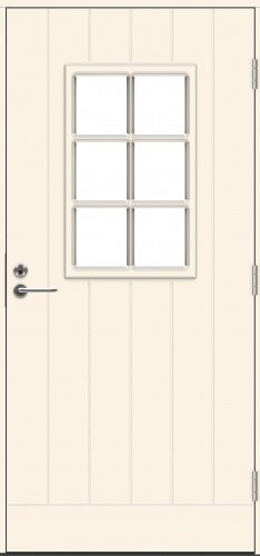 Теплая входная дверь SWEDOOR by Jeld-Wen Classic Bizet Eco, M10x21, Правая