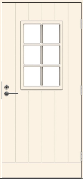 Теплая входная дверь SWEDOOR by Jeld-Wen Classic Bizet Eco, M10x21, Правая