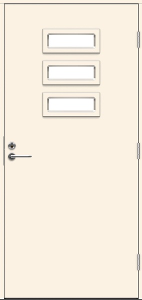Теплая входная дверь SWEDOOR by Jeld-Wen Function Carribean Eco, М10x21, Правая