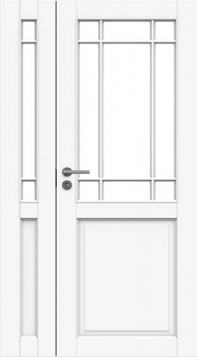 Дверь белая массивная SWEDOOR by Jeld-Wen Craft 131, расширение, M12(9+3)х21, Правая, Белый NCS S 0502-Y