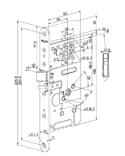 Замок электромеханический Abloy (Аблой) EL596