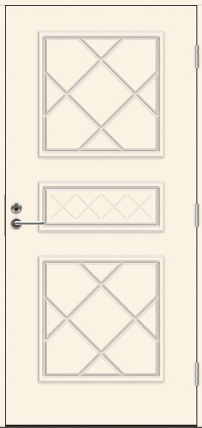 Теплая входная дверь SWEDOOR by Jeld-Wen Classic Sousa Eco, M10x21, Правая