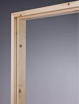 фото дверная коробка с уплотнителем swedoor by jeld-wen frame 606 сосна, белый лак