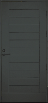 Дверь входная Kaski UO6 Thermo, тёмно-серая