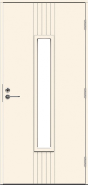 Теплая входная дверь SWEDOOR by Jeld-Wen Function Azov Eco, М10x21, Правая