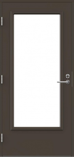 Входная дверь для террас и балконов SWEDOOR by Jeld-Wen Terrace Eco Eufrat W18, Специальный размер, Левая, Коричневый NCS S 8005-Y20R*