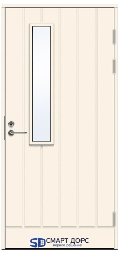 Теплая входная дверь SWEDOOR by Jeld-Wen Function F1894 W22, М10x21, Левая, Белый NCS S 0502-Y
