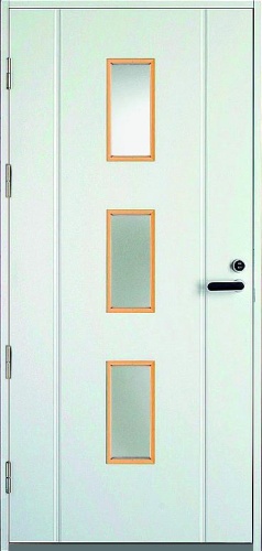 Дверь входная Kaski UOL4, Белый NCS S 0502-Y, M10x21, Левая