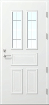 Дверь входная Kaski Kraaseli, белая, М10