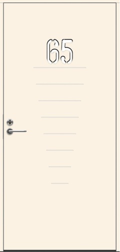    SWEDOOR by Jeld-Wen Character Digits Eco, 10x21, 