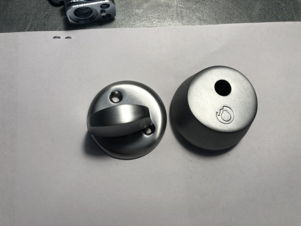 Цилиндр AMSEC AMS001C ключ / поворотная кнопка, матовый хром