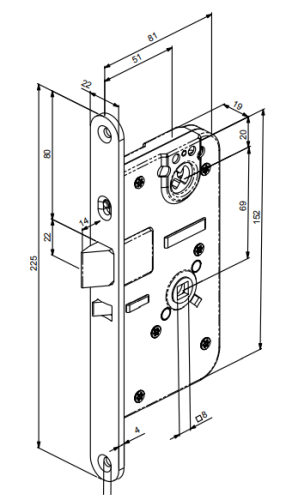 Замок ABLOY®  LE181 ONE FIT