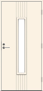 Теплая входная дверь SWEDOOR by Jeld-Wen Function Azov Eco с замком ASSA 565, высотой M23, белая