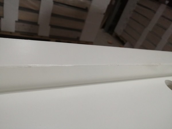 УЦЕНКА (№14) UOL13 (L13T10WL2) Thermo KASKI со стеклом,Белая NCS S 0502-Y, 10*21, ЛЕВ, замок  LC200