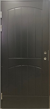 Теплая финская входная дверь SWEDOOR by Jeld-Wen Function F2000, темно-серая (цвет RR23)