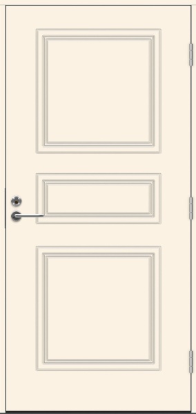 Теплая входная дверь SWEDOOR by Jeld-Wen Classic Puccini Eco, M10x21, Правая