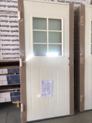 Теплая входная дверь NORD-FIN-DOORS EU2000L, коричневая фотография