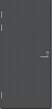 Теплая входная дверь SWEDOOR by Jeld-Wen Function F1894 темно-серая (цвет RR23), , с замком ABLOY LC102
