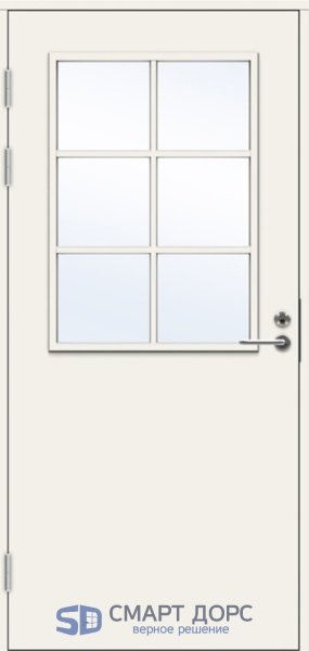 Дверь входная террасная SWEDOOR by Jeld-Wen PO2090 W12 с переплетом, M9x21, Левая, Белый NCS S 0502-Y