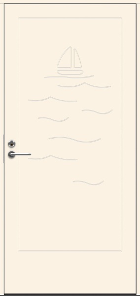 Теплая входная дверь SWEDOOR by Jeld-Wen Character Ponto Eco, М10x21, Правая