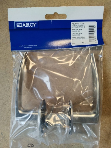 Ручка нажимная Abloy (Аблой) Polarita 16/001 Zn/Hcr 40  фотография