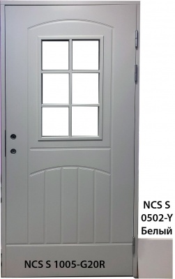 Дверь SWEDOOR by Jeld-Wen модель F2000 W71 NCS S 3005-R80B 10*21 лев фотография