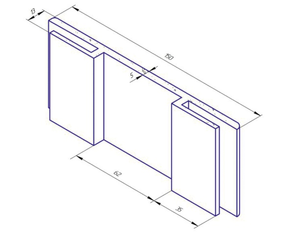 Добор E150 телескопический с обеих сторон