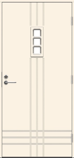 Теплая входная дверь SWEDOOR by Jeld-Wen Function Bengal Eco, М10x21, Правая