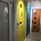 Теплая входная дверь SWEDOOR by Jeld-Wen Character Pulse, голубая, размер 9*23, левая фотография