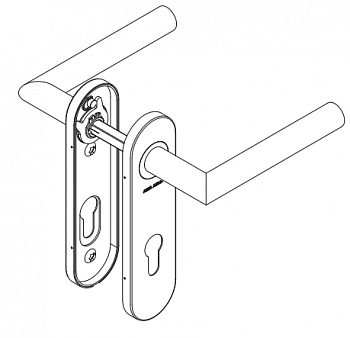 Ручка ASSA ABLOY AHW700LLPZ