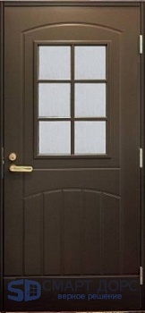 фото теплая входная дверь swedoor by jeld-wen function f2000 w71 eco, коричневая (цвет rr32)