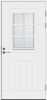 Теплая финская входная дверь SWEDOOR by Jeld-Wen Function F1848 W71 белая