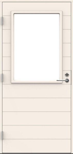 Входная дверь для террас и балконов SWEDOOR by Jeld-Wen Terrace Eco Crusel W12, M10x21, Левая, Белый NCS S 0502-Y