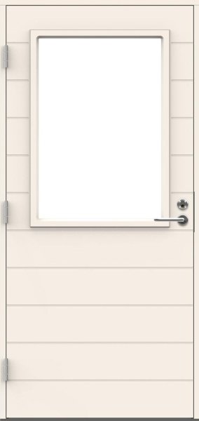 Входная дверь для террас и балконов SWEDOOR by Jeld-Wen Terrace Eco Crusel W12, M10x21, Левая, Белый NCS S 0502-Y