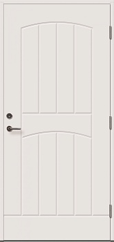 фото теплая входная дверь nord-fin-doors eu2000, белая