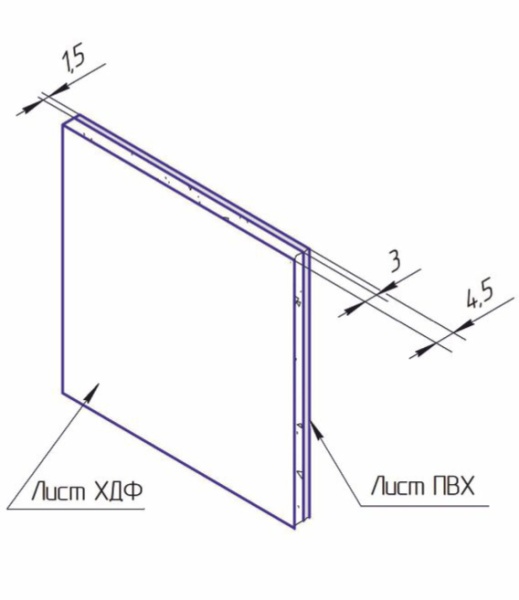 Добор прямой 5 мм, шириной 400 мм