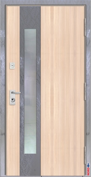 Тёплая входная дверь с терморазрывом NORD 85 Термико НС-44 фотография