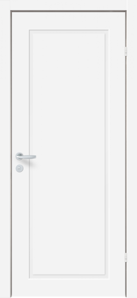 Дверь белая филенчатая Nord Fin Doors 27, Белый NCS S 0502-Y, M9x21, Универсальная