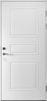 фото теплая входная дверь 1850 rus белая