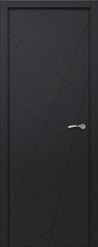 фото дверь капелли multicolor ф7a, ral7021 - black grey
