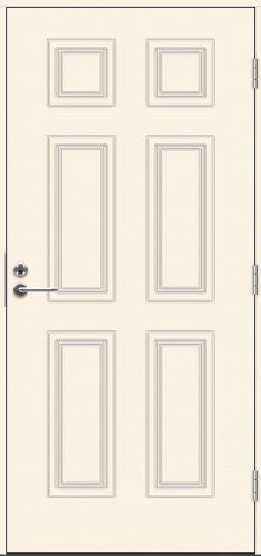 Теплая входная дверь SWEDOOR by Jeld-Wen Classic Ravel Eco, M10x21, Правая