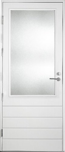 Террасная дверь Kaski PO5 M14, Белый NCS S 0502-Y, M10x21, Левая