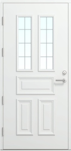 Дверь входная Kaski Kraaseli, Белый NCS S 0502-Y, M10x21, Левая