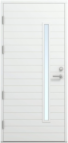 Дверь входная Kaski Ofelia Thermo, Белый NCS S 0502-Y, M10x21, Левая