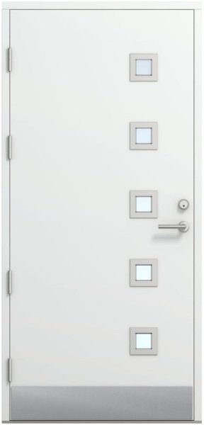 Дверь входная Kaski Pallas Thermo, Белый NCS S 0502-Y, M10x21, Левая