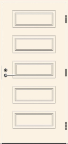 Теплая входная дверь SWEDOOR by Jeld-Wen Classic Beethoven Eco, М10x21, Правая