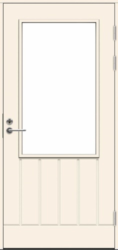 Дверь входная террасная SWEDOOR by Jeld-Wen PO1894 W14, М9x21, Правая, Белый NCS S 0502-Y