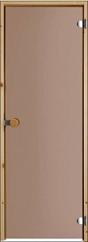 фото дверь swedoor by jeld-wen sauna 81, бронзовое стекло
